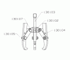 EXTRACTOR FORZA SERIE 1300T0 MECÁNICO DE 3 PATAS